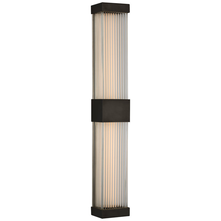 Vance Bronze and Black 24" Dimmable LED Wall Sconce