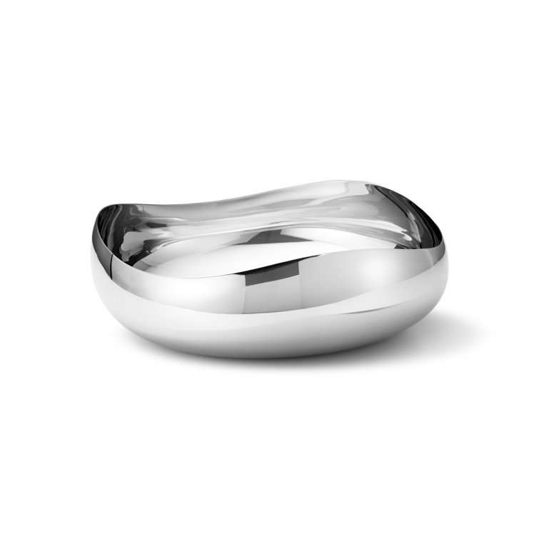 Cobra Large Mirror-Polished Stainless Steel Serving Bowl