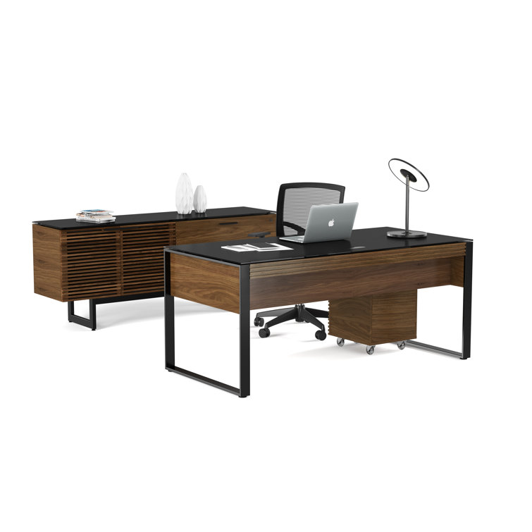 Natural Walnut Mobile 3-Drawer Lockable File Cabinet