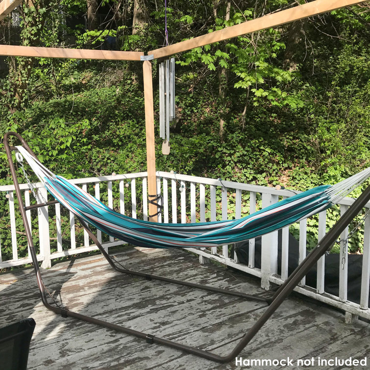 Bronze Heavy-Duty Steel Universal Hammock Stand for 9 to 14 Feet Hammocks