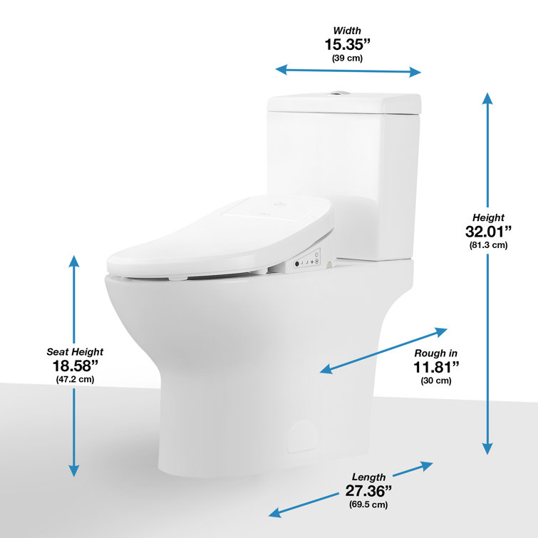 White Elongated Dual Flush High Efficiency Macerating Toilet