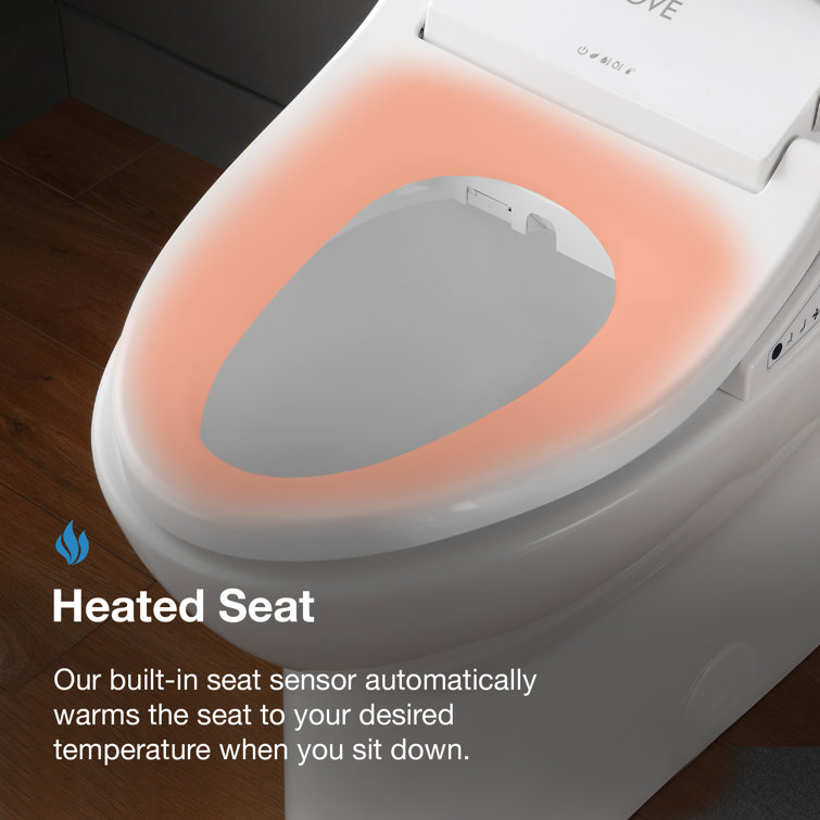 White Elongated Dual Flush High Efficiency Macerating Toilet