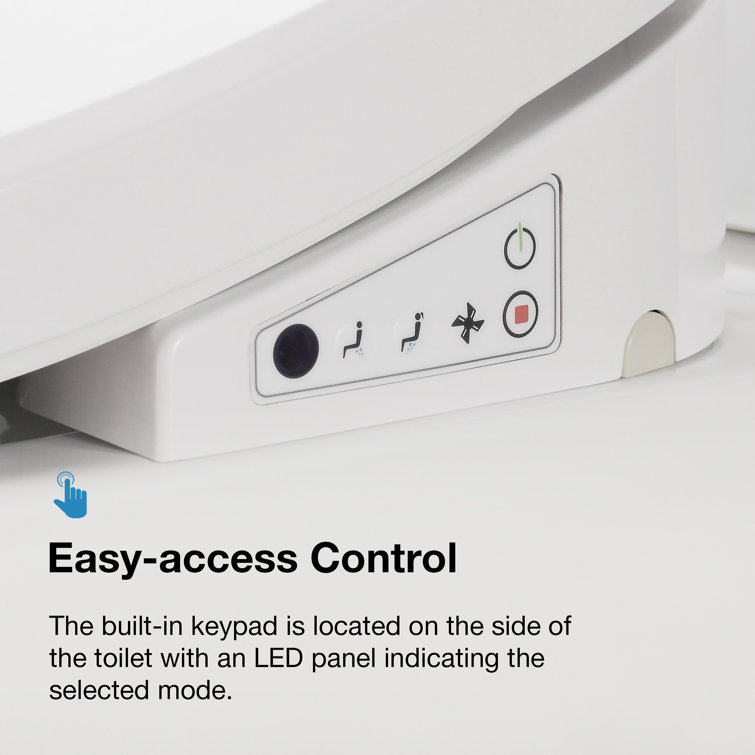 White Elongated Dual Flush High Efficiency Macerating Toilet