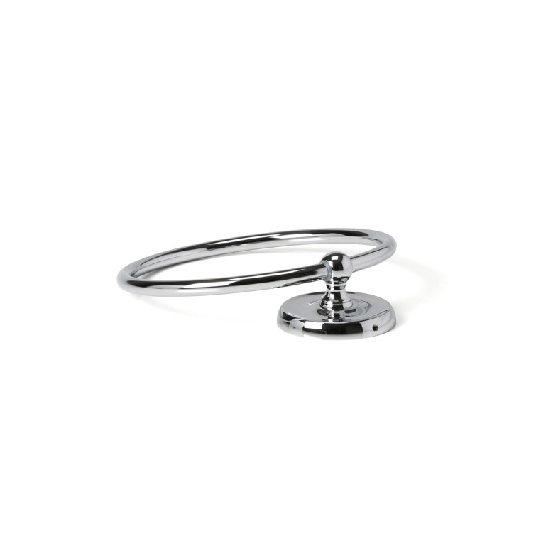 Designer II Chrome Finish Round Towel Ring