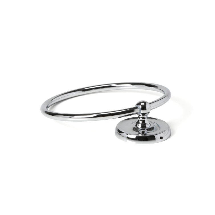 Designer II Chrome Finish Round Towel Ring