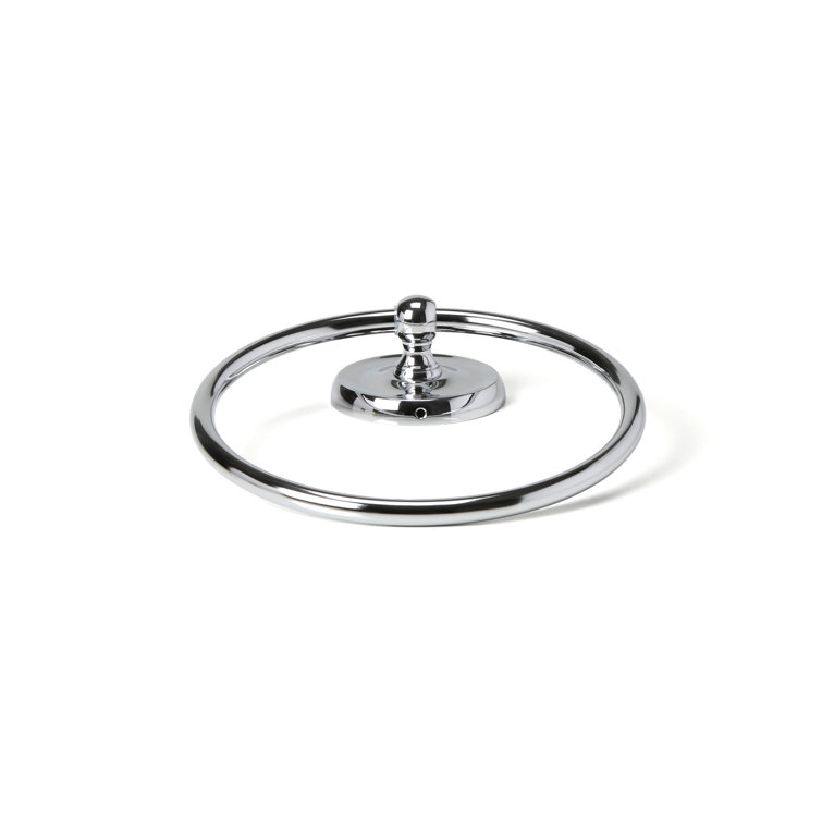 Designer II Chrome Finish Round Towel Ring