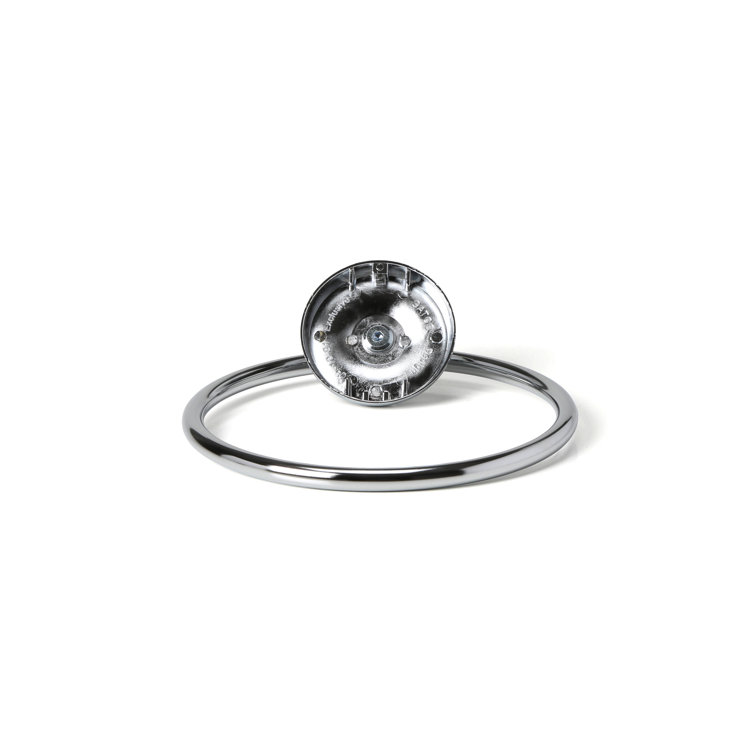 Designer II Chrome Finish Round Towel Ring