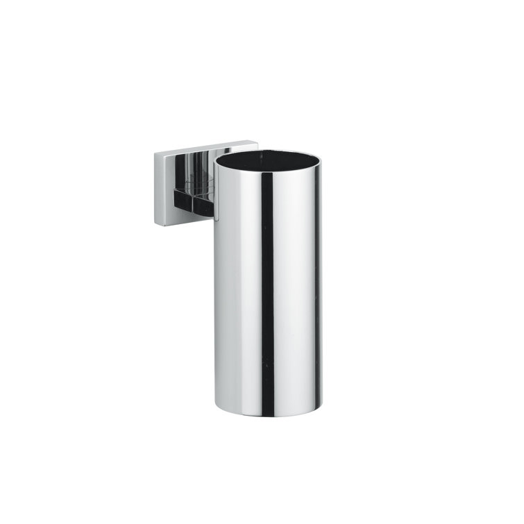 Carmel Polished Chrome Solid Brass Wall-Mount Toothbrush Holder
