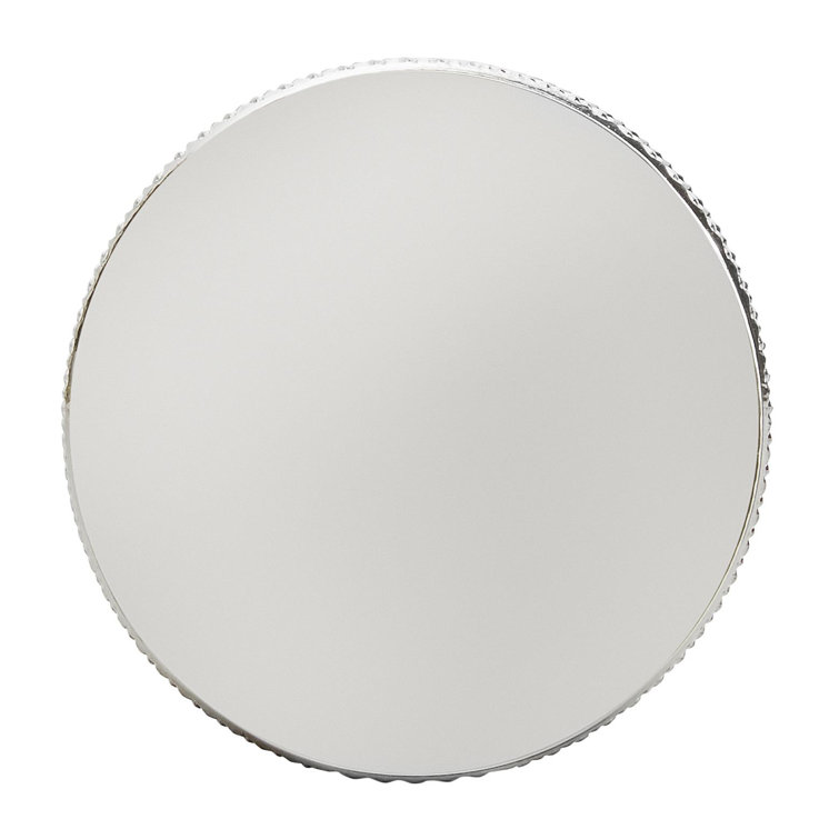 Polished Nickel Round Cabinet Knob with Mounting Hardware