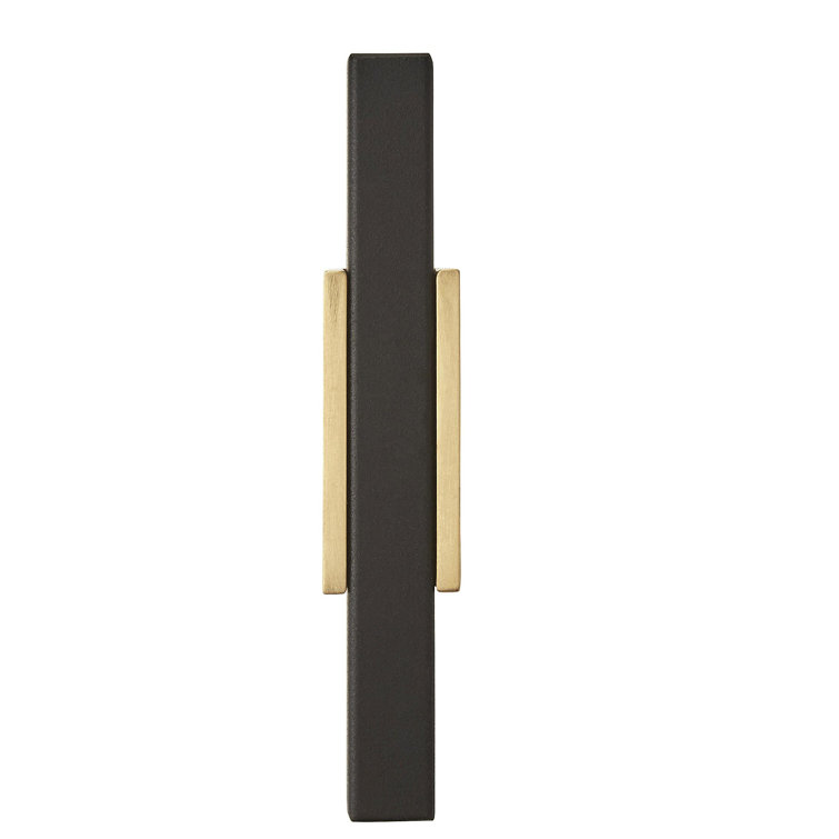 Urbanite Brushed Gold and Matte Black T-Handle Knob