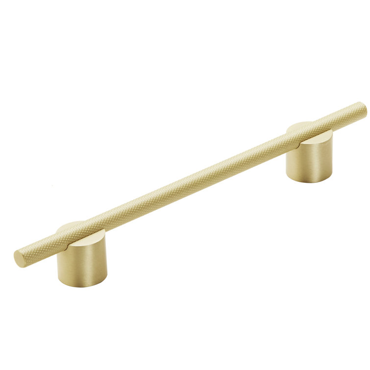 Matte Gold Modern Bar Cabinet Pull with Mounting Hardware
