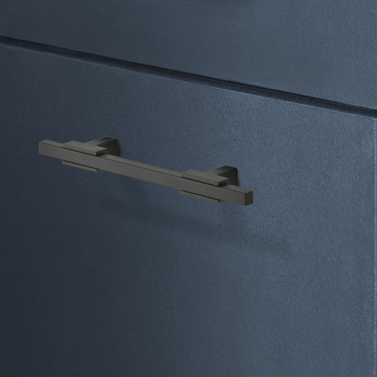 Matte Black Aluminum Modern Bar Cabinet Pull