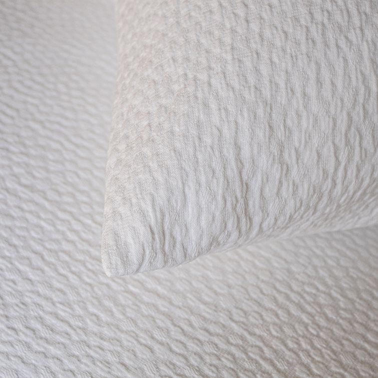 White King Cotton Textured Matelasse Coverlet Set