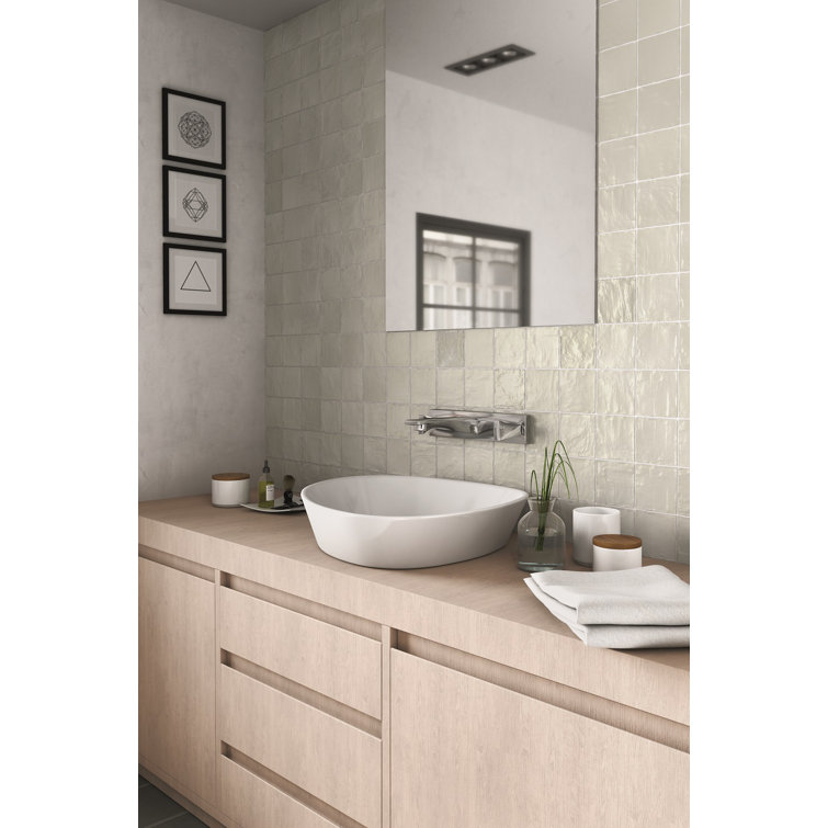 Duchess Glossy Beige Ceramic 4" x 4" Square Wall Tile