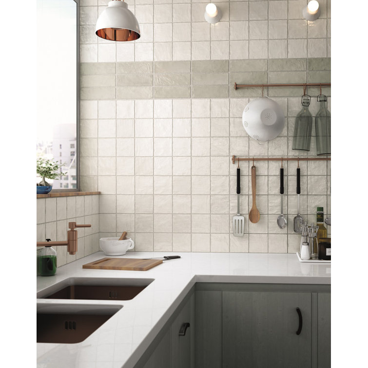 Duchess 4" x 4" Glossy White Ceramic Wall Tile