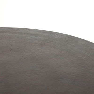 Antique Rust Round Aluminum Bar Height Table