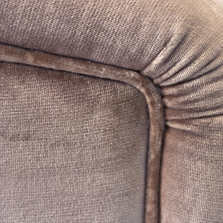 Como Champagne Velvet Swivel Barrel Chair