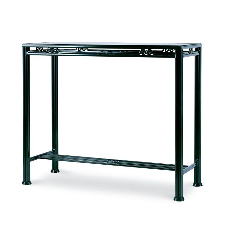 Augustine Green Wrought Iron Outdoor Bar Table