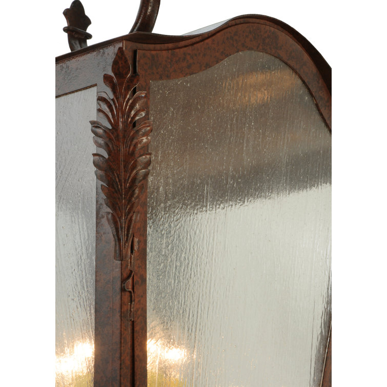 Bronze Handcrafted Iron and Steel Lantern Sconce