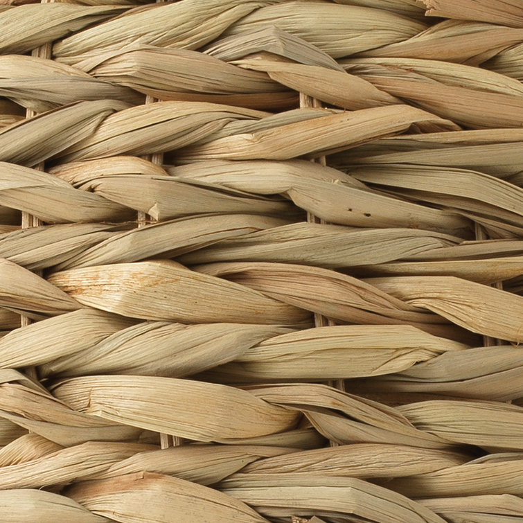 Coastal Braided Seagrass Dome Pendant Light in Natural Finish