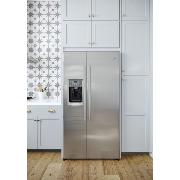 Stainless Steel 22 Cu. Ft. Side-by-Side Refrigerator with Ice Maker