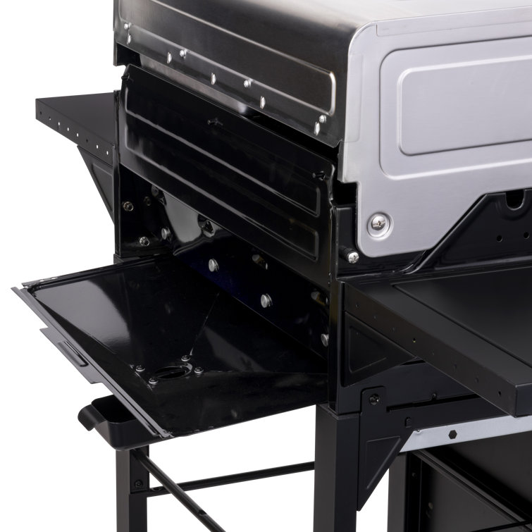 Stainless Steel 4-Burner Propane Gas Grill with Side Burner