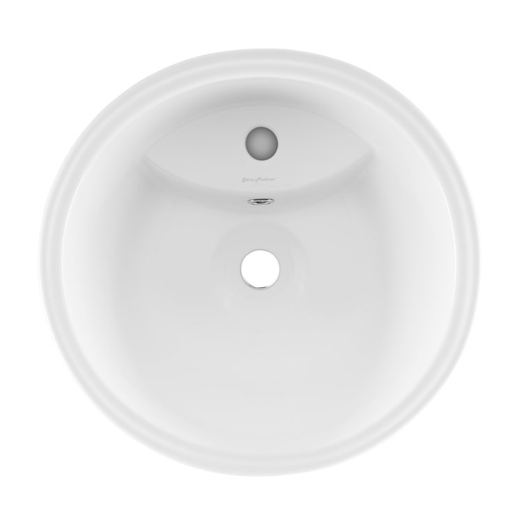 St. Tropez High Gloss White Ceramic Pedestal Sink