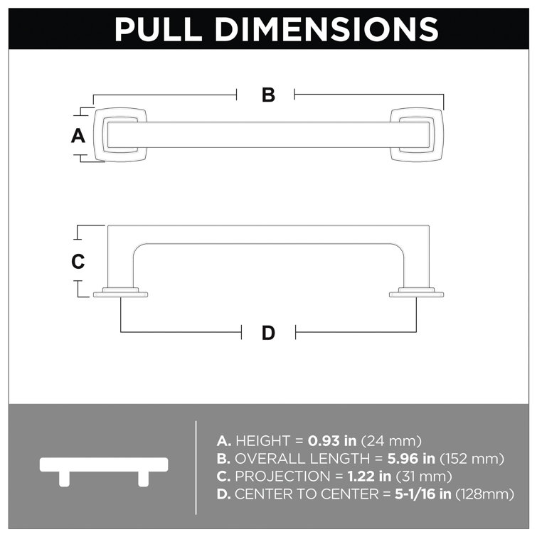 Satin Nickel 6-5/16" Contemporary Cabinet Handle Pulls