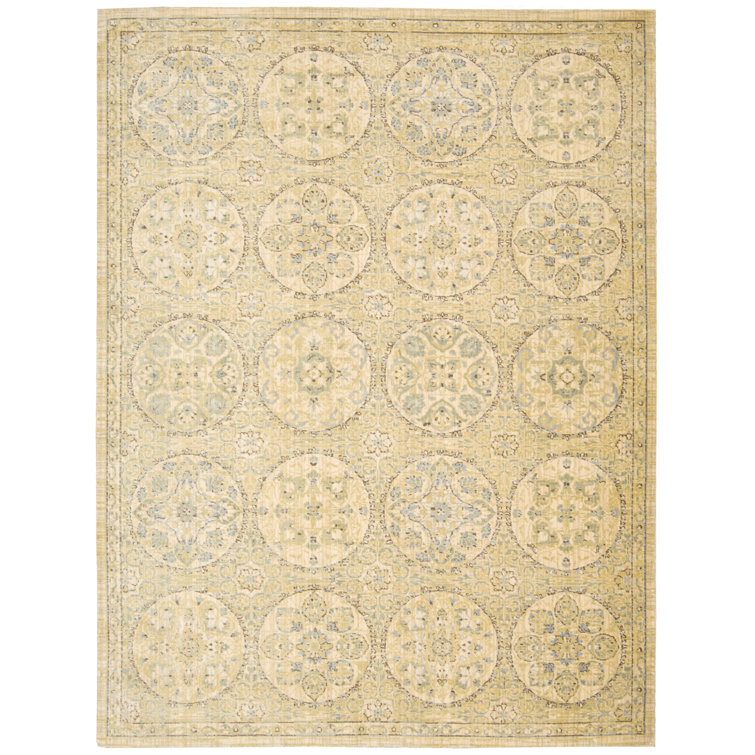 Abstract Moroccan Geometric 5'3" x 7'5" Wool Blend Rug