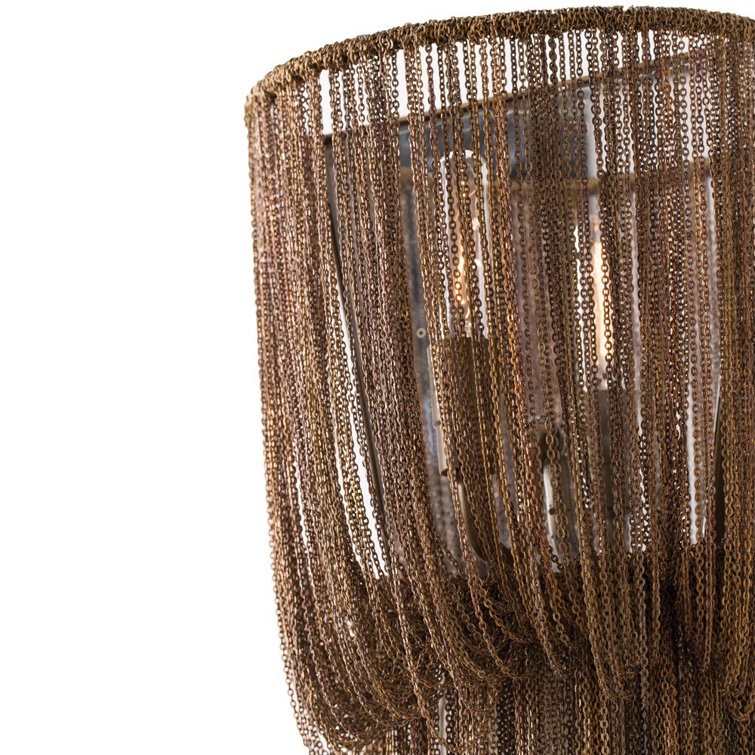 Yale Antique Brass Chain Tassel 1-Light Sconce