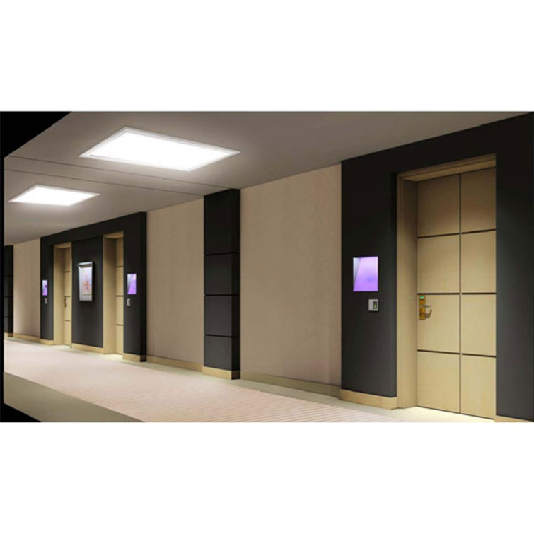Modern Industrial Aluminum LED Ceiling Light - White, 6500 Lumen
