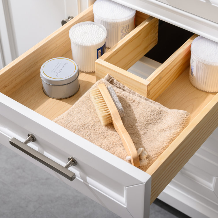 Thompson 48" White Solid Wood and MDF Single Vanity