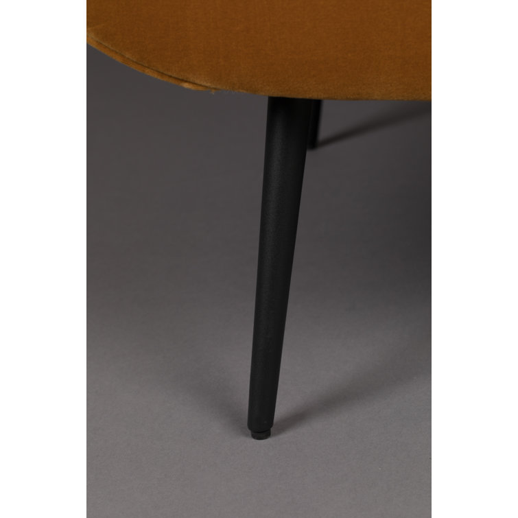 Amber Tufted Back Solid Wood Eucalyptus Lounge Chair