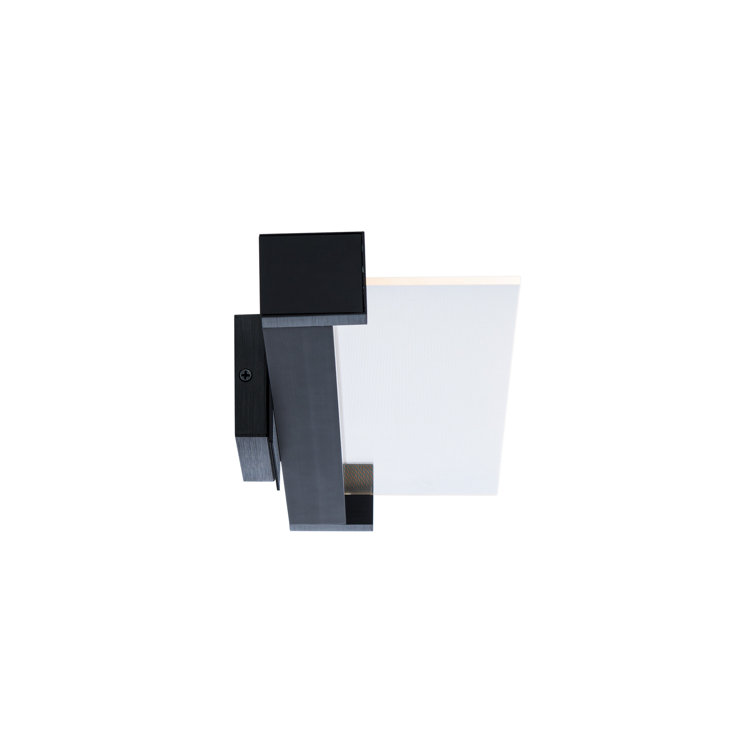 Spectre 20" Black Dimmable LED Vanity Light with Frosted Acrylic Shade