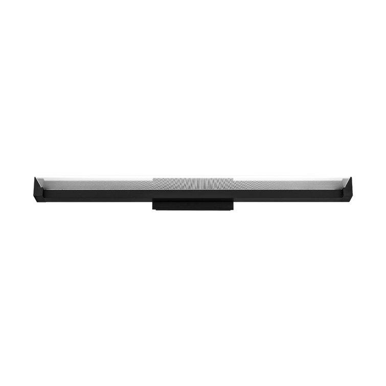 Spectre 20" Black Dimmable LED Vanity Light with Frosted Acrylic Shade