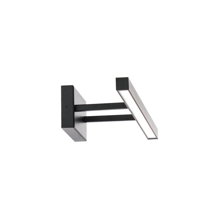 Parallax 18" LED Vanity Light in Black with Tri-CCT Technology