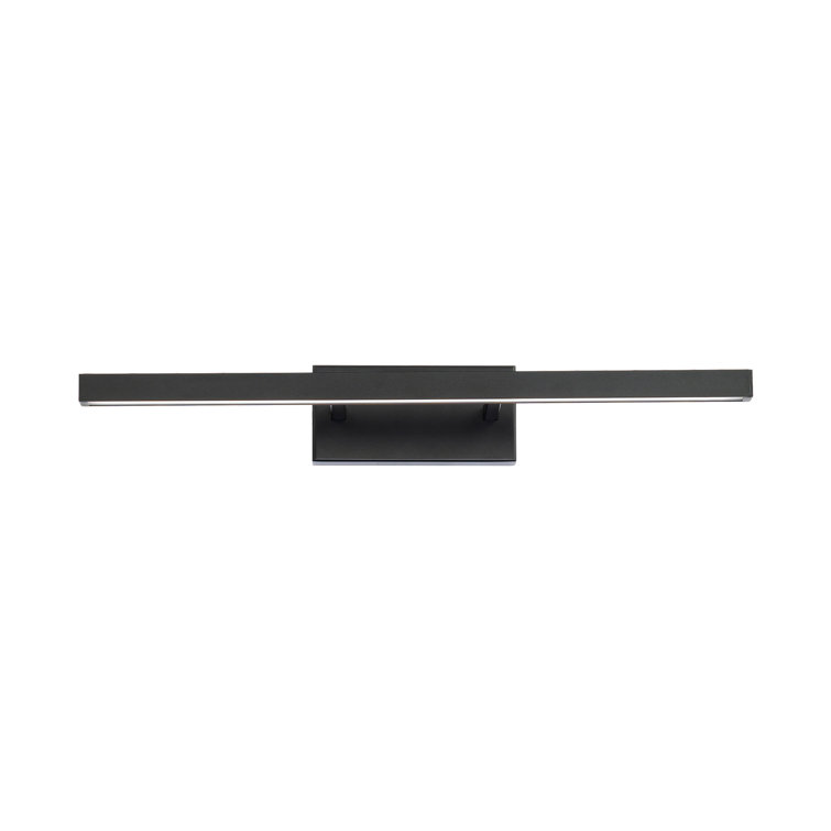 Parallax 18" LED Vanity Light in Black with Tri-CCT Technology