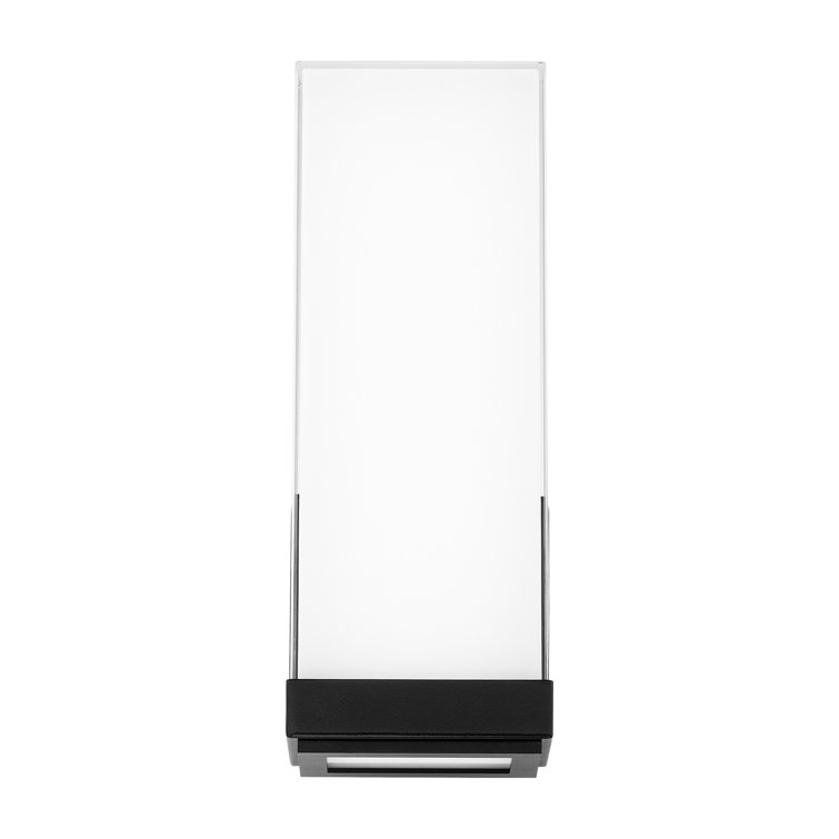 Black Aluminum Dimmable Direct Wired Electric Sconce