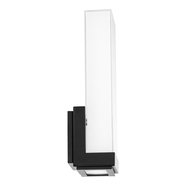 Black Aluminum Dimmable Direct Wired Electric Sconce