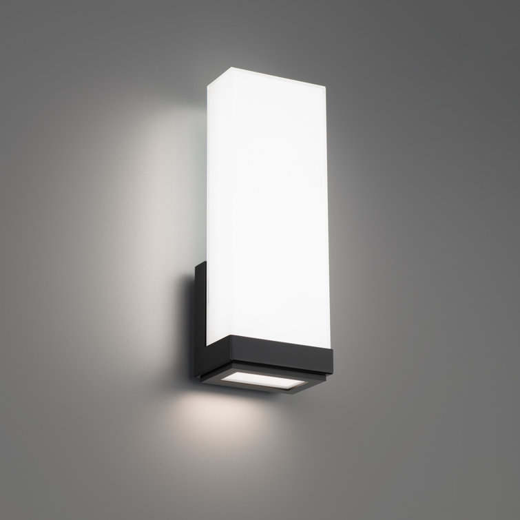 Black Aluminum Dimmable Direct Wired Electric Sconce