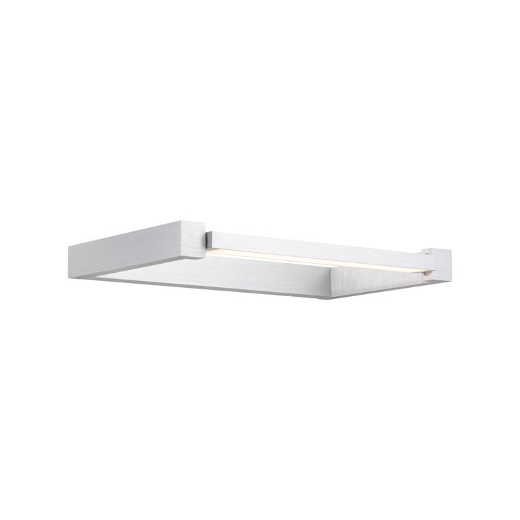 Black Brushed Aluminum 17" Electric Dimmable Wall Light