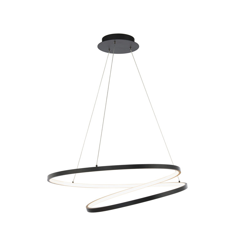 Marques Black LED Geometric Indoor/Outdoor Pendant Light