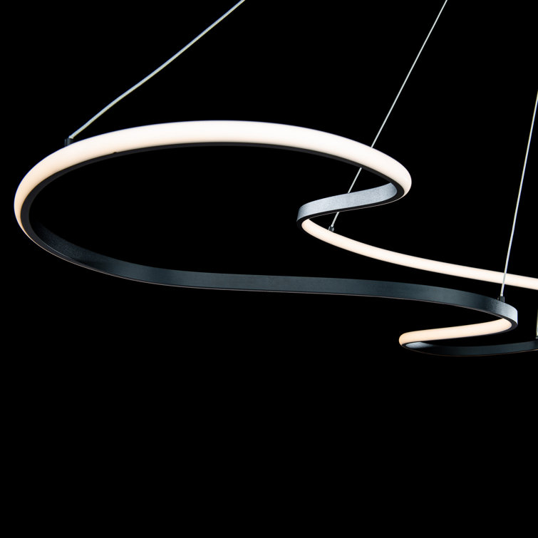 Marques LED Black Silicone Shade Indoor/Outdoor Pendant
