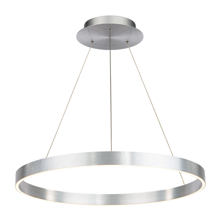 Sirius 18" Brushed Aluminum LED Indoor/Outdoor Pendant