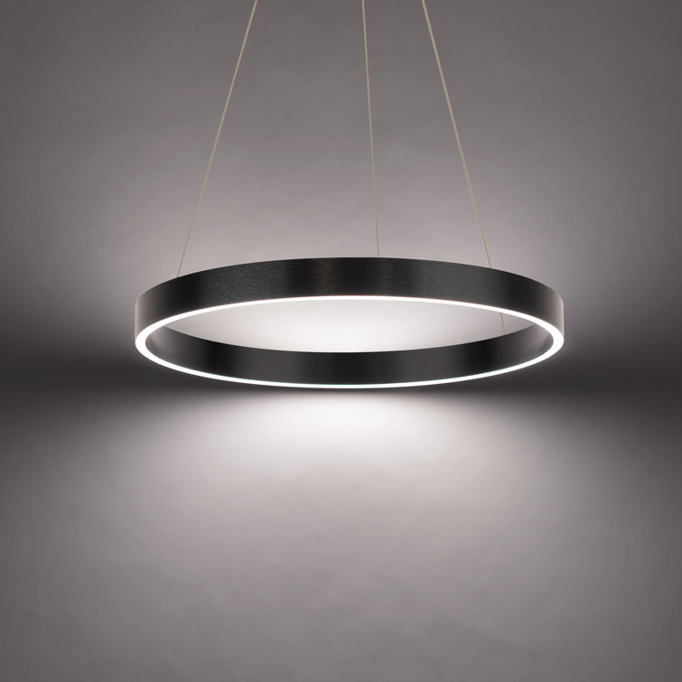 Sirius Black LED Pendant with Silicone Shade