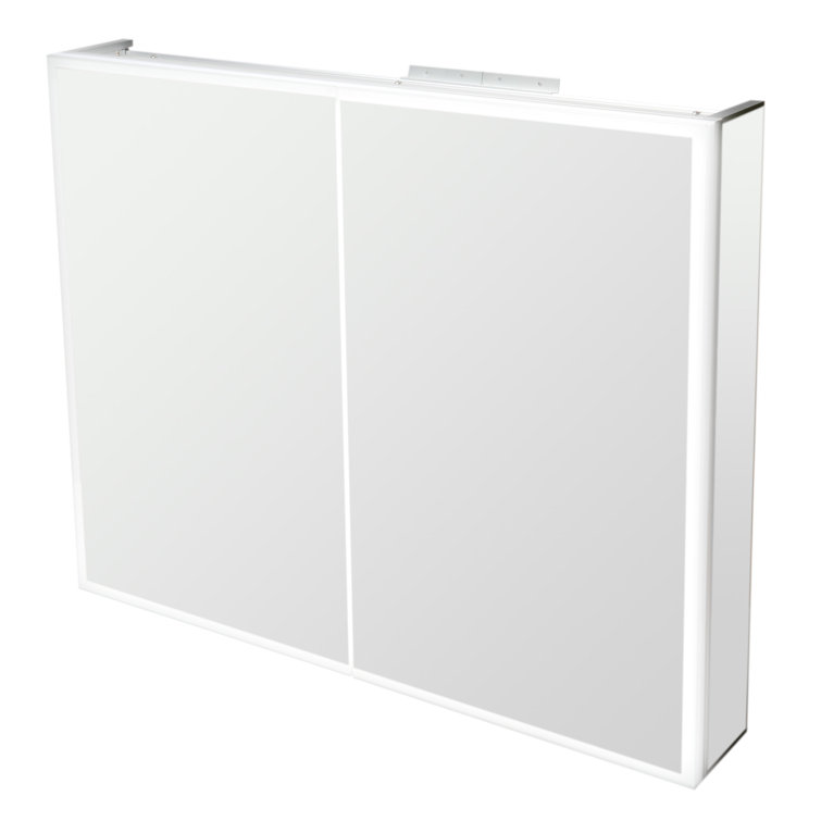 36'' x 30'' Grey Aluminum Double Door LED Medicine Cabinet