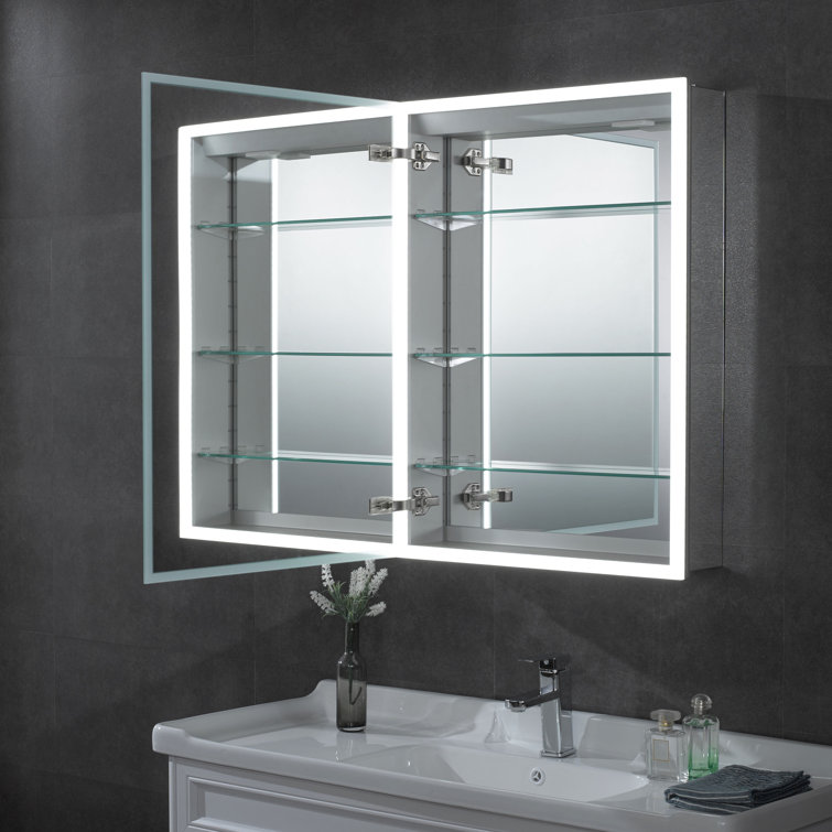 24" x 32" LED Light Recessed Surface Mount Medicine Cabinet
