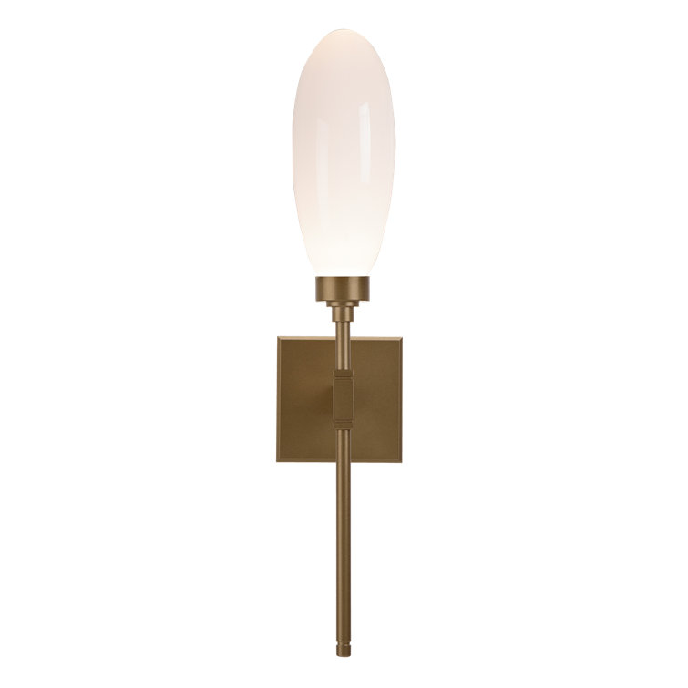 Fiori Gilded Brass Dimmable Wall Sconce, 21.3" Direct Wired