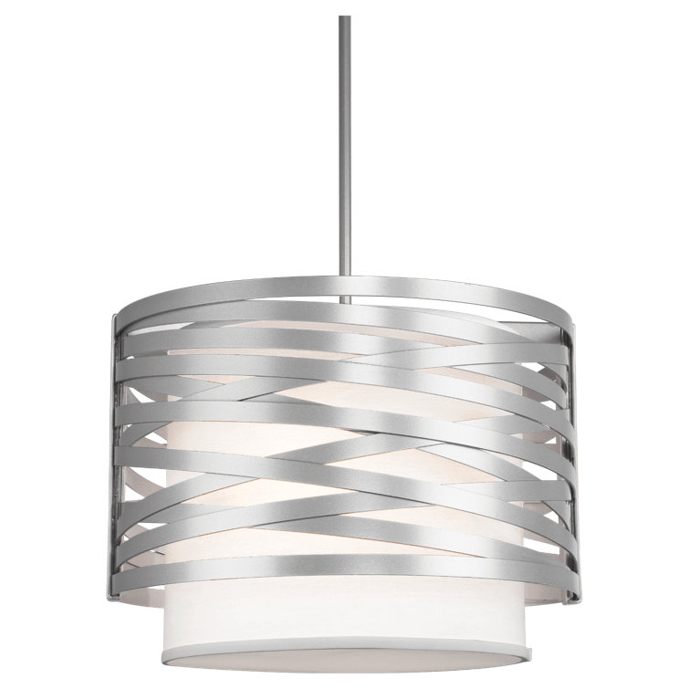 Matte Black Handcrafted Steel Drum Pendant Light