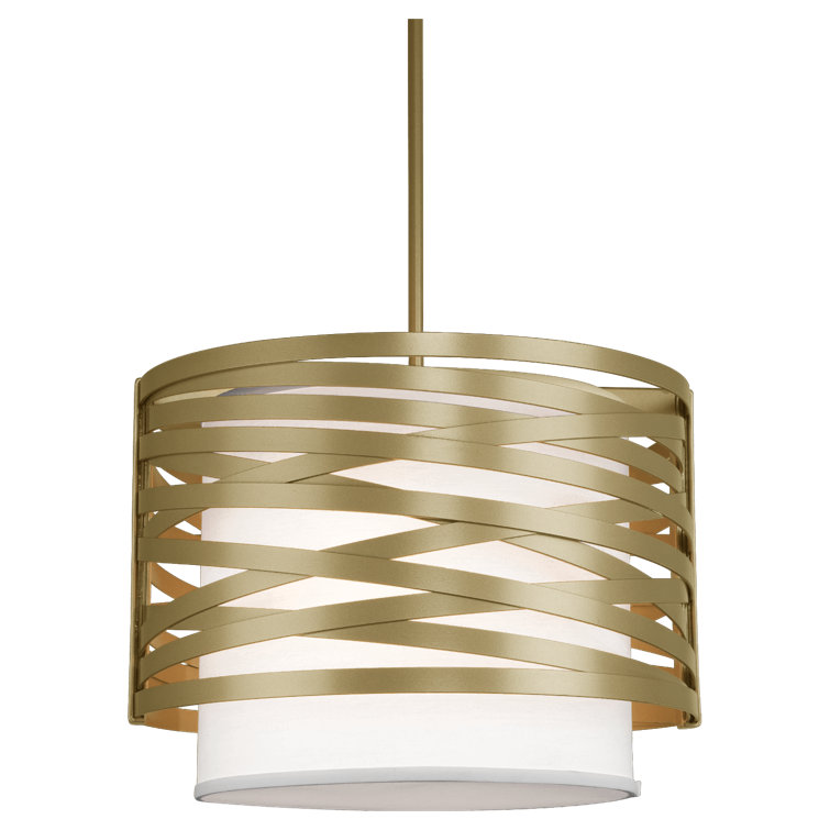 Matte Black Handcrafted Steel Drum Pendant Light